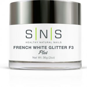 French white glitter F3